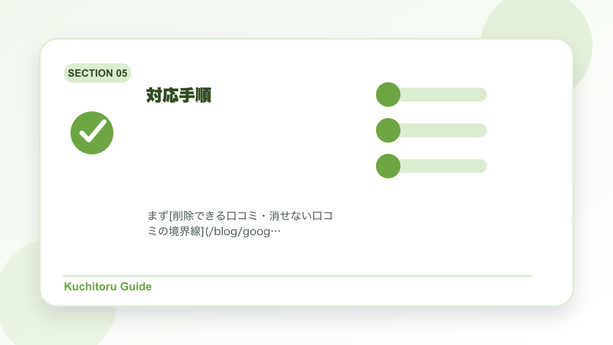 対応手順の要点図解