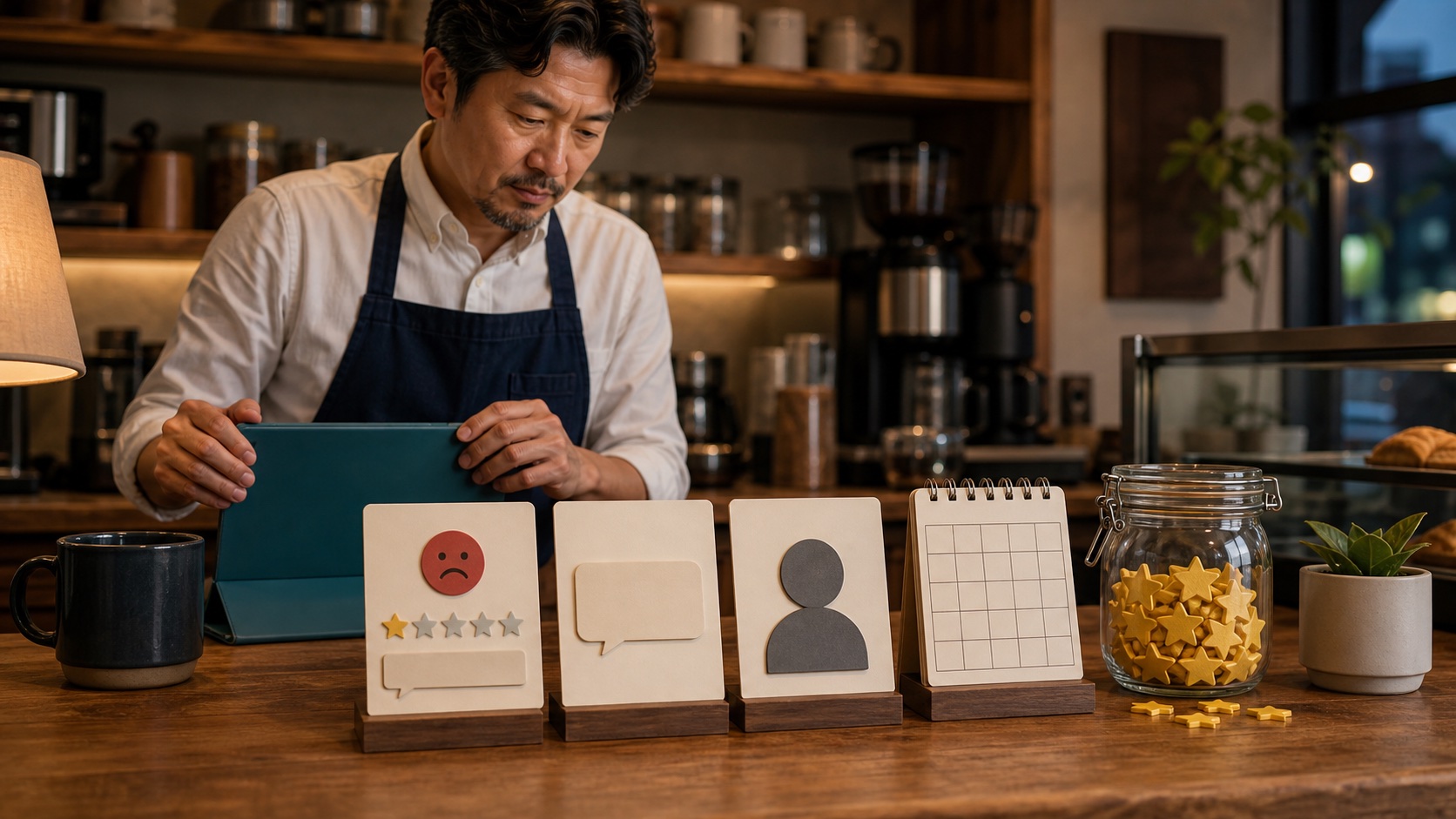 口コミ返信のよくある疑問を日々の運用として整理するイメージ