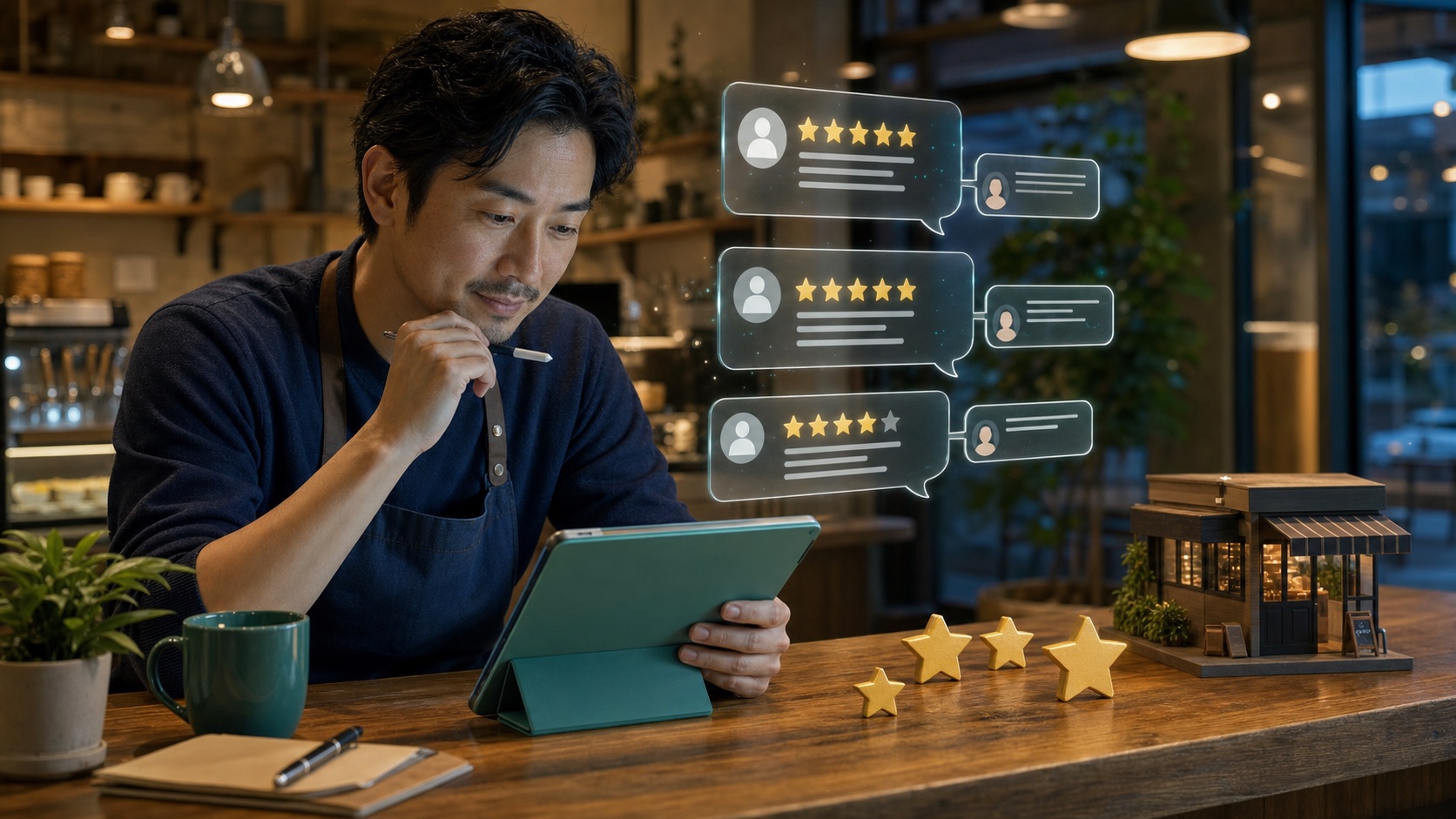 すべての口コミへ丁寧に返信して信頼を積み上げるイメージ